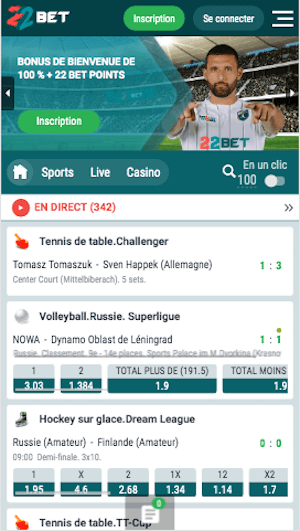 22bet app download for android