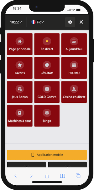 goldpari menu mobile